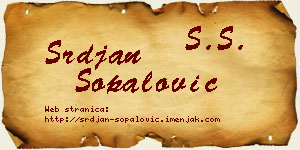 Srđan Šopalović vizit kartica